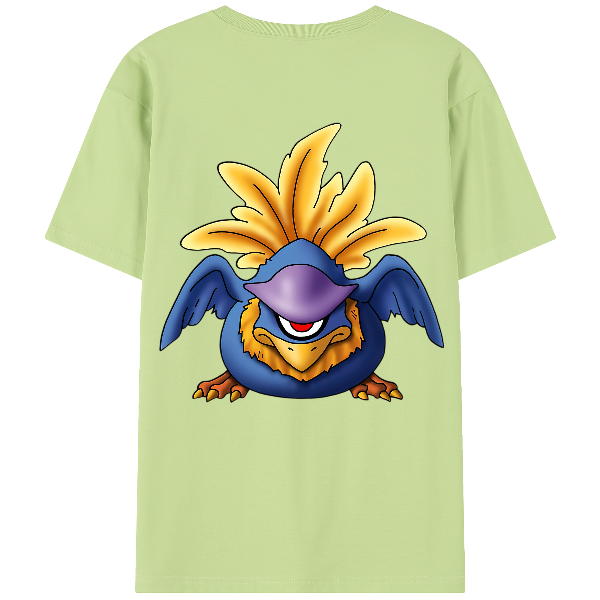 （画像用） ドラゴンクエスト Doragon Kuesuto Dragon Quest 綿100％半袖Tシャツ（背面プリント）